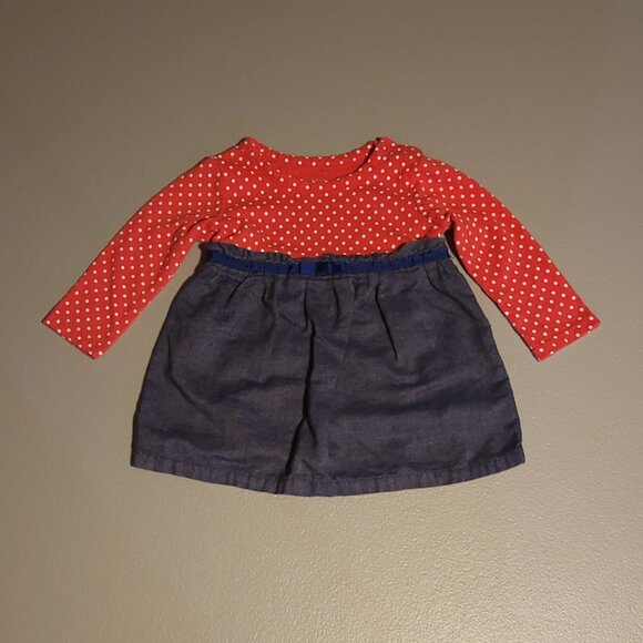 Healthtex Baby Girl's Red Polka Dot Dress With Matching Bloomers - Picture 1 of 6